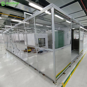 Clase 100 Simple Limpy Room Modular Clean Booth con cortina antiestática