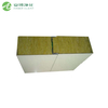 75 mm de doble muro de panel de sándwich de lana de roca de acero para sala limpia