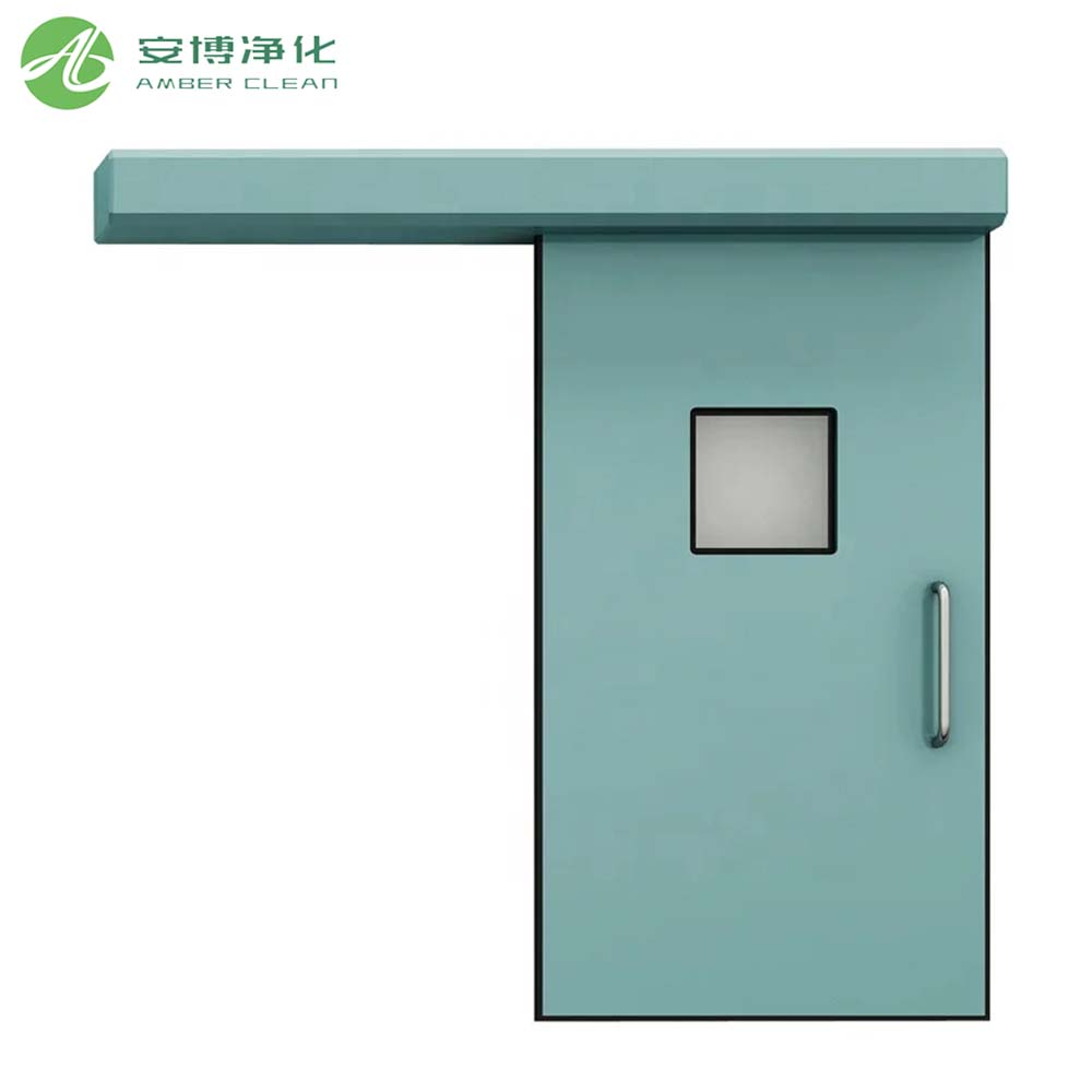 Puertas corredizas de sala limpia certificadas con ISO con ventana de vista