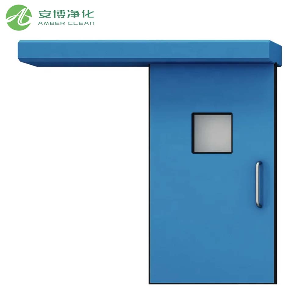 Puertas corredizas de sala limpia certificadas con ISO con ventana de vista