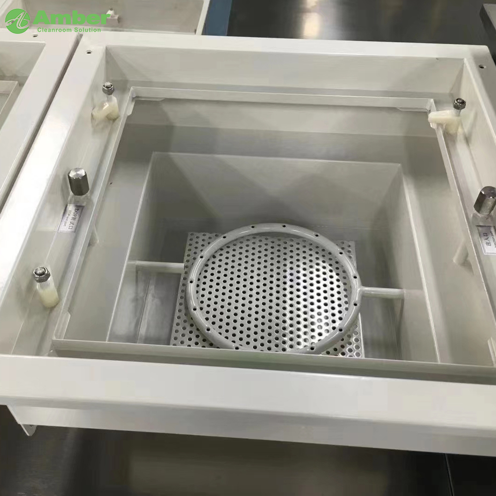 Filtro de fuga cero de ámbar la caja HepA de sello líquido de filtro U15 para la sala de limpieza GMP