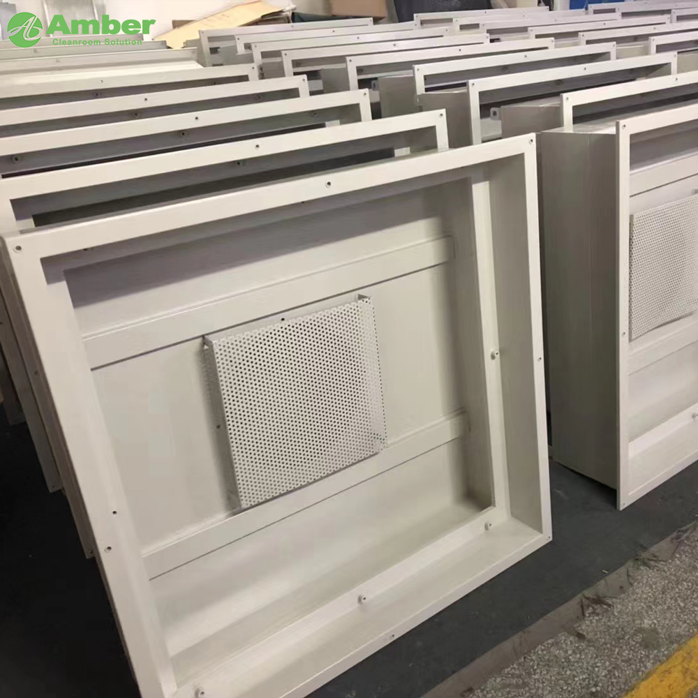 Filtro de fuga cero de ámbar la caja HepA de sello líquido de filtro U15 para la sala de limpieza GMP