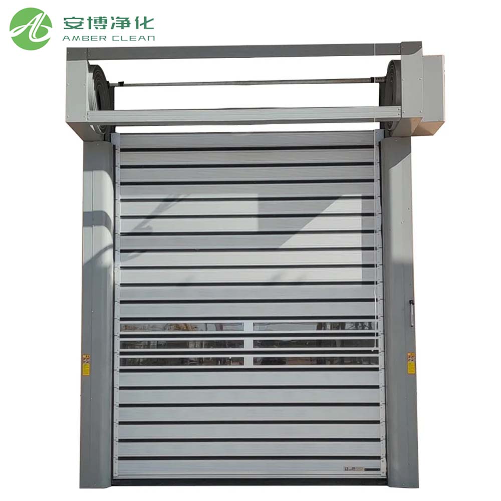 Puertas de obturador de rodillos eléctricos de acero de acero industrial de color ámbar personalizable