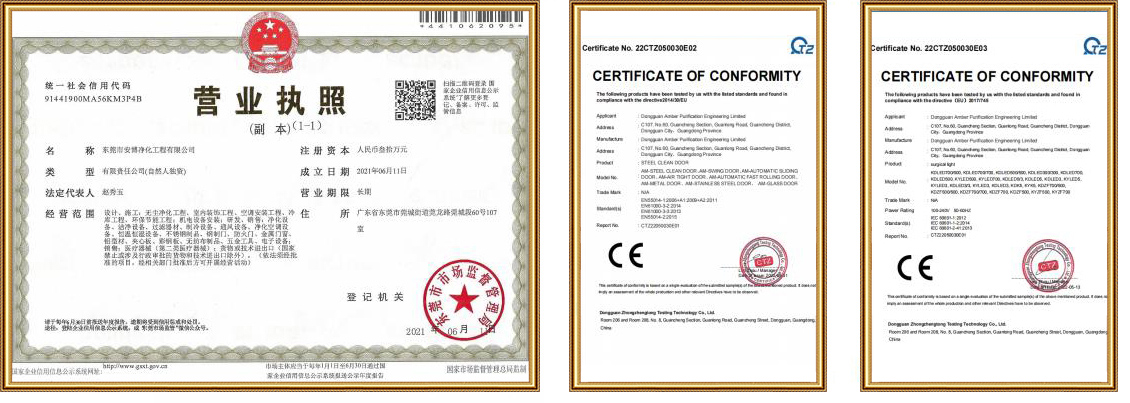 Certificado de ámbar