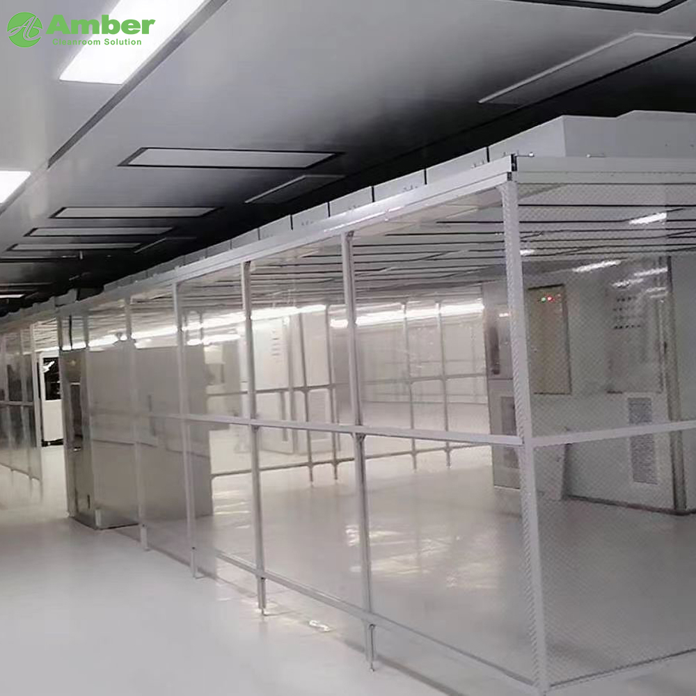 Clase 100 Simple Limpy Room Modular Clean Booth con cortina antiestática