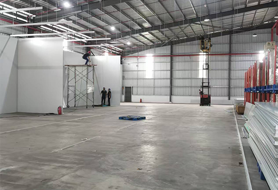 Construcción de la sala limpia
