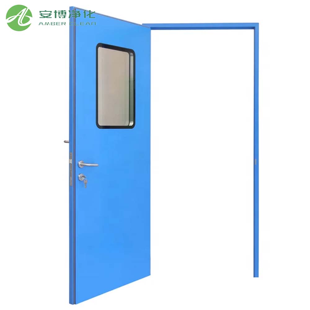 Puerta de sala limpia de acero a mano para hospital/laboratorio